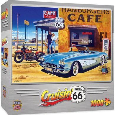 Cruisin' Route 66 Cafe Puzzle 1000 Pieces