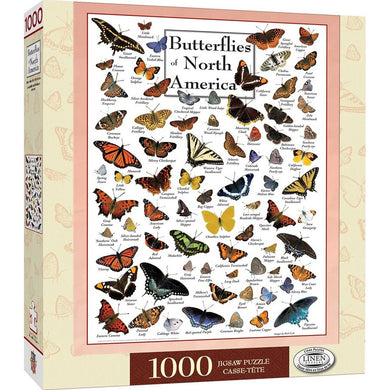 Poster Art - Butterflies of North America 1000 Piece Jigsaw Puzzle