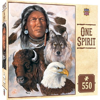 Tribal Spirit - One Spirit 550 Piece Jigsaw Puzzle