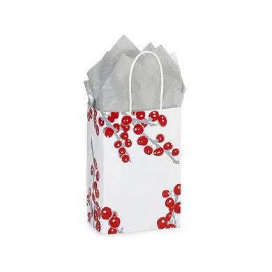 Berry Frost Paper Shopping Bags Rose Size