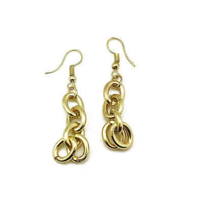 Handmade Brass Chain Earrings