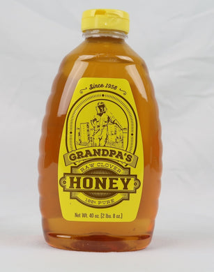 Grand Pa's Raw Clover Honey 40 oz