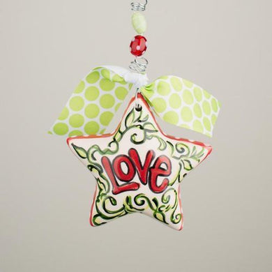 Love Star Puff Ornament