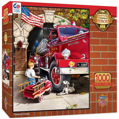 Hometown Heroes - Firehouse Dreams 1000 Piece Jigsaw Puzzle by Dan Hatala