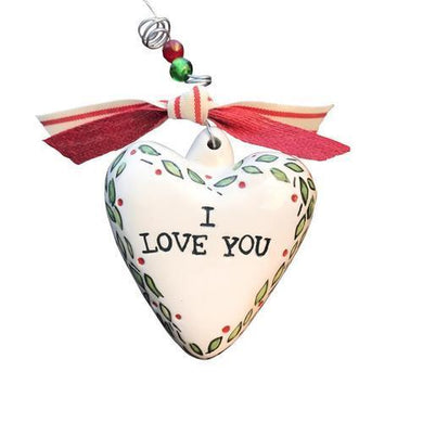 I Love You Puff Heart Ornament